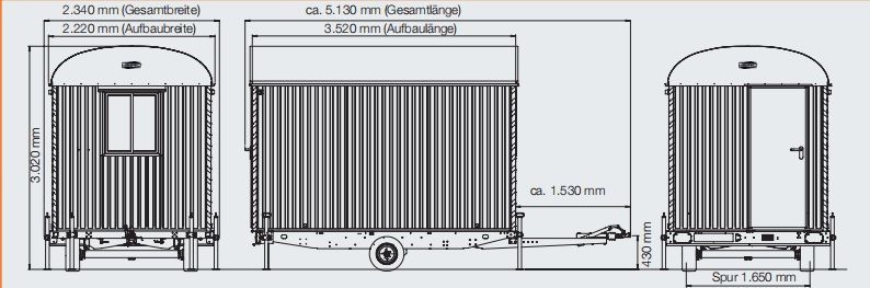 Anhänger-Bauwagen, Baustellenwagen, RASANT BME-C 21 S - photo 7