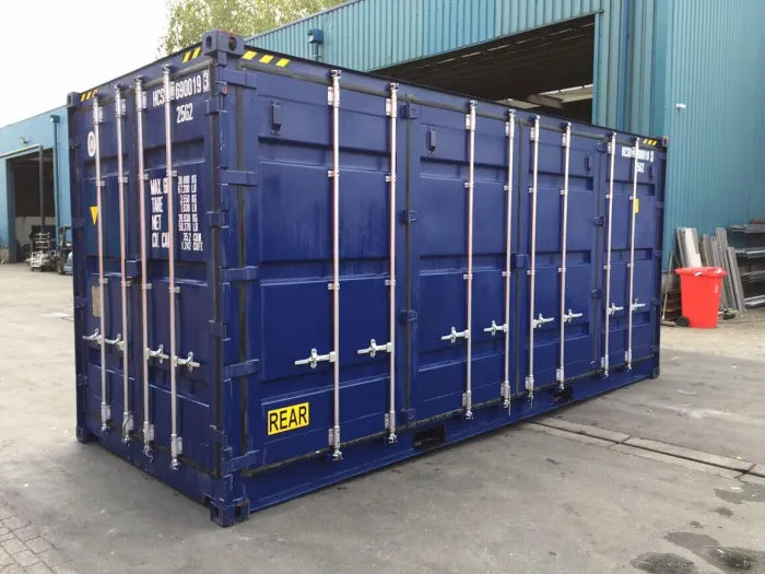 20-Fuß-Versandcontainer mit seitlicher Öffnung – gebraucht